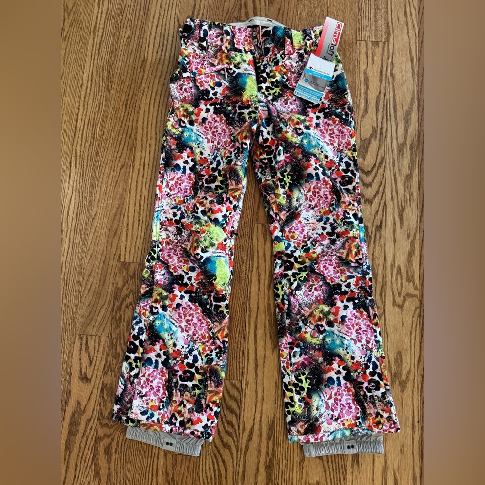 Sunice Multicolor Abstract Animal Print Insulated ski snow Pants